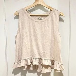 Free People “We the Free” Ellie Ruffle Hem Top